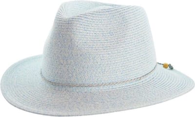 Avoca Fedora – Dames Zonnehoed UV Bestendig Kreukbestendig - Maat: M-L: 58 cm - Blauw