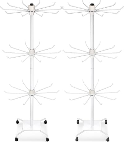 Roterende sieraden display standaard met 3 niveaus - Perfect voor oorbellen, kettingen en meer