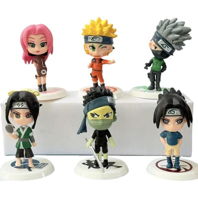 6-12 pièces/set Figurine Anime Naruto Shippuden Hinata Sasuke Itachi Kakashi Gaara Figurine d'Action Version Q Figurines en PVC Jouets Cadeau