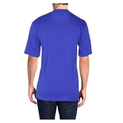Moschino Heren Couture Glanzend Logo T-Shirt (Blauw)