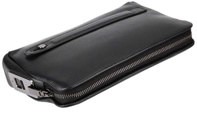 Dailygoods- Portemonnee Heren Lederen - 10 Vingerafdrukken Herkenning - 9,6 X 2,4 X 5,7 Inch - Duurzaam - Veiligheid - Zacht - Portemonnee Met Vingerafdruk