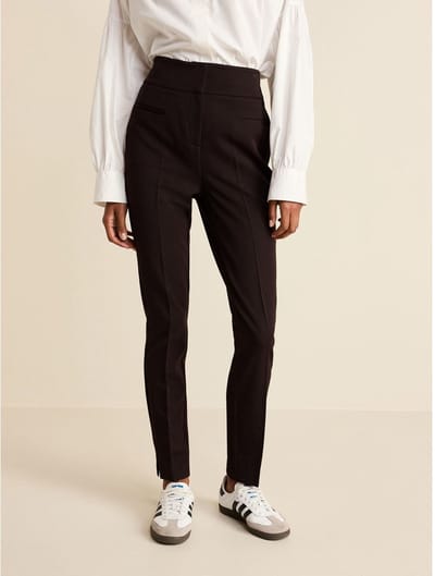 Next - Dames - Skinny getailleerde broek - Zwart