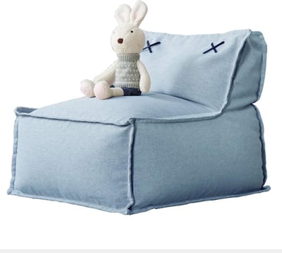 Kinder Fauteuil - Kinderstoel Peuter - Ontspannen Lezen - Afneembare en Wasbare Hoes - 56x70x80 cm - Blauw