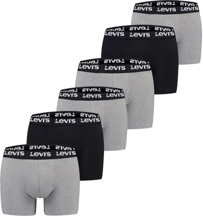 Pack of 6 men's Levis REPEAT LOGO BOXER boxer shorts underwear pants