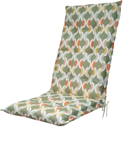 Kussen hoge rug ca.123x50cm Outdoor+ Trivia green
