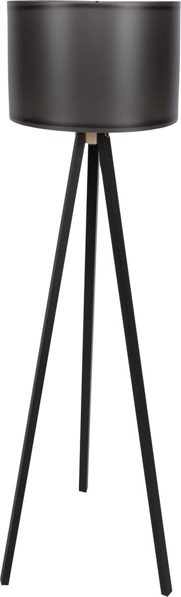 Asir Vloerlamp - Stijlvolle Zwart Design - Compacte Afmeting 38x38x145cm - Liese Verlichting