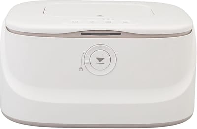 Dailygoods - Luierdoekjeswarmer - Draagbare Doekjeswarmer - Instelbare Temperatuur met Nachtlampje - Kleur #111 - Vochtige Doekjes Houder - Voor Thuis...