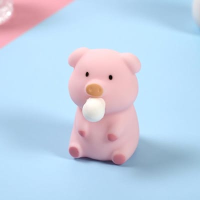 Schattig Bellenblaas Varkentje Anti-Stress Squishy Speelgoed Dierlijk Ventilatiebal Decompressie Sensorisch Fidget Speelgoed Voor Volwassenen Kinderen Feestartikelen lichtroze kleur