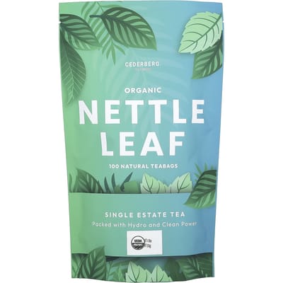 Biologisch Brandnetelblad, Cafeïnevrij, Natuurlijke Theezakjes, 100 Stuks, 135G (4.76Oz) blue