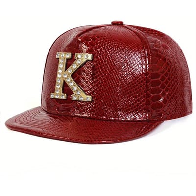Unisex Diamant K Letter Label Hip-Hop Hoeden Lente Herfst Buiten Verstelbaar Casual Baseballpetten Truckerpetten Zonwerende Hoed brown