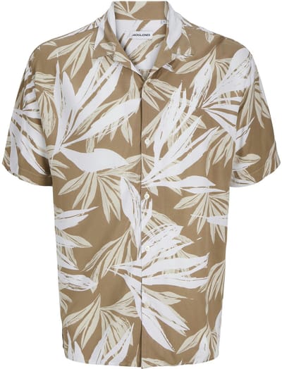 JACK&JONES - JJEJEFF TROPICAL AOP RESORT SHIRT SN PLS - Heren - Overhemden