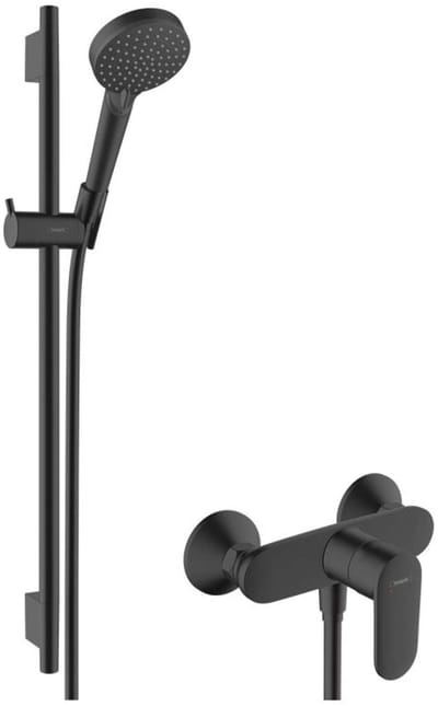 Hansgrohe Vernis Blend - Doucheset met kraan, 2 stralen, EcoSmart, mat zwart 26958670