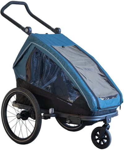 XLC Mono T Fietskar 3-in-1 – Kinderfietskar, Buggy & Jogger – 1 Kind – Petrol/Lilac – Incl. Buggywiel