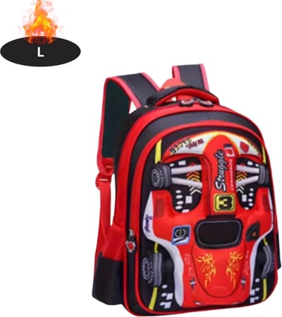 Livano Kinder Rugzak - Jongen - Meisje - Schooltas - Backpack - Rood - L