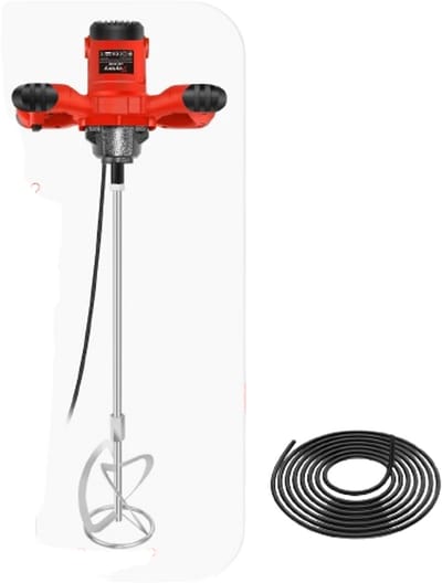 Velori Betonmixer 2600W - Elektrische Verfmixer - Mortelmixer - Handheld Mengmachine - 6 Snelheden Instelbaar - M14 Mengstaaf - 1700 RPM - 230V