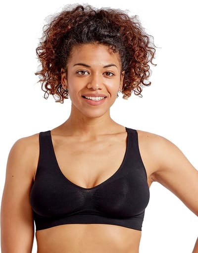 Pretty Polly BH - Eco-Wear - Naadloze - Soft - Comfort - S/M - Zwart