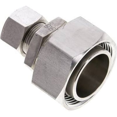 15L & 35L RVS Rechte Snijringkoppeling Draaidoorvoer 160bar ISO 8434-1