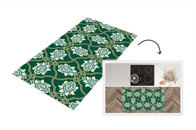 Keukenloper - Loper keuken - Bloemen - Antiek - Design - 120x60 cm - Keukenloper vinyl