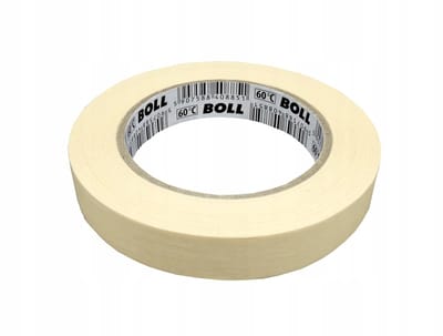 Boll Masking Tape Papier 19 mm x 50 m - Hittebestendig tot 60°C