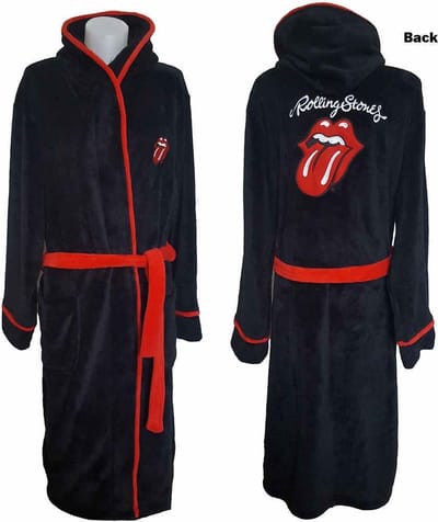 The Rolling Stones - Classic Tongue Badjas - M/L - Zwart