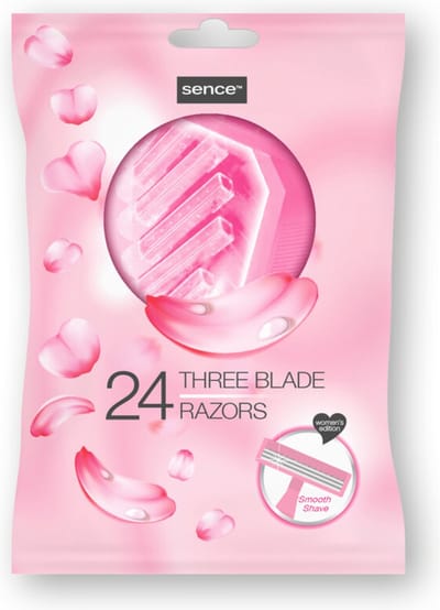 Sence Wegwerpmesjes Three Blades Vrouwen - 3 x 24 stuks - Voordeelverpakking