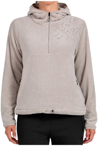 +8000 Einar Fleece Met Kap Grijs S Vrouw