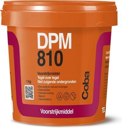Coba Voorstrijkmiddel DPM810 - Tegel over Tegel - Niet zuigende Ondergronden - Oranje 1KG