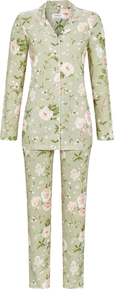 Ringella – Rose Pattern – Pyjama – 4511240 – Green Pepper – Maat 38