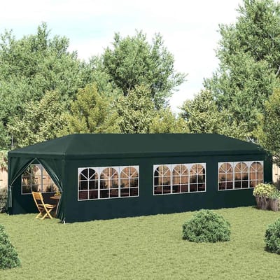 Tuinpaviljoen - Feesttent Partytent - Buitenfeesten Organiseren - Uv- en Waterbestendig - 3 x 9 Meter - Groen