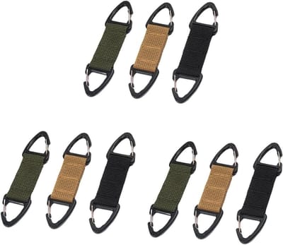Masker Oorhaak - Verlenghaak Gesp - Comfort Verhogend - Multifunctioneel Ontwerp - 9 Stuks - Zwart Groen Kaki