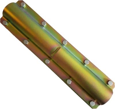 Mast Verbindingstuk - Antenne Adapter - Bevestigen Mastdelen - Verzinkt Staal - 380mm Lengte - Zilver