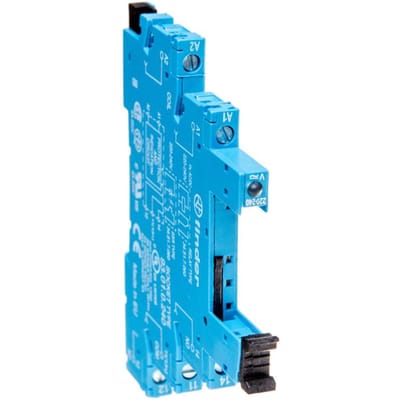 Smal Profiel Socket 6,2 mm voor Relais Serie 34, 220-240V AC/DC 93.01.0.240.0000