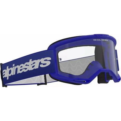Alpinestars Vision 3 Cross Goggles Blauw Helder Vizier