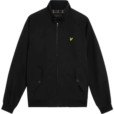 Lyle & Scott Cotton Harrington Jacket - Jet Black