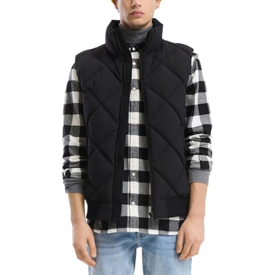 s.Oliver -qs Jacket Outdoor Black Maat: M | Bodywarmers Outlet | Heren | Zwart