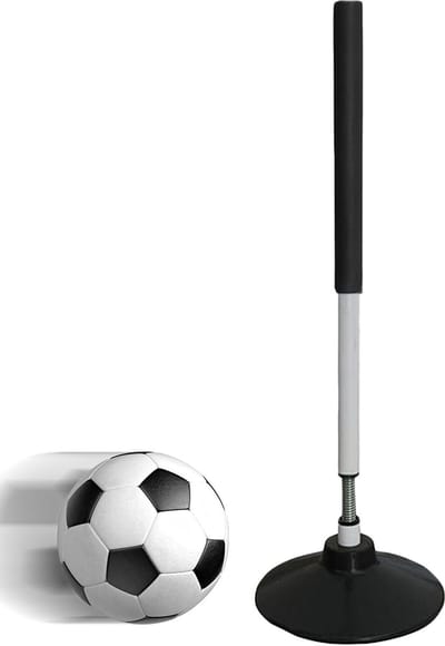 Trainingsstokken - Slalom Paaltjes - Sport Training - Draagbaar PVC Spons - 60cm Hoogte - Zwart
