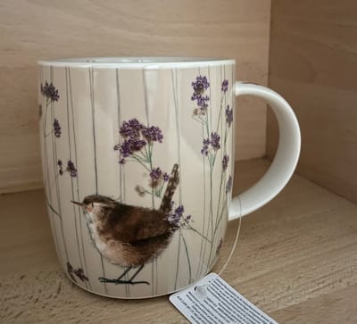 Alex Clark Mok Merel en bloem ~ Wren and Verbena