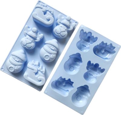 ProductGoods Siliconen Bakvorm - kerst - 6 vormen