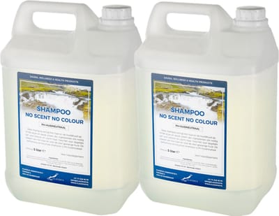 Shampoo No scent no Colour - 5 Liter - set van 2 stuks - Navulling - Voordeelverpakking - Haarverzorging