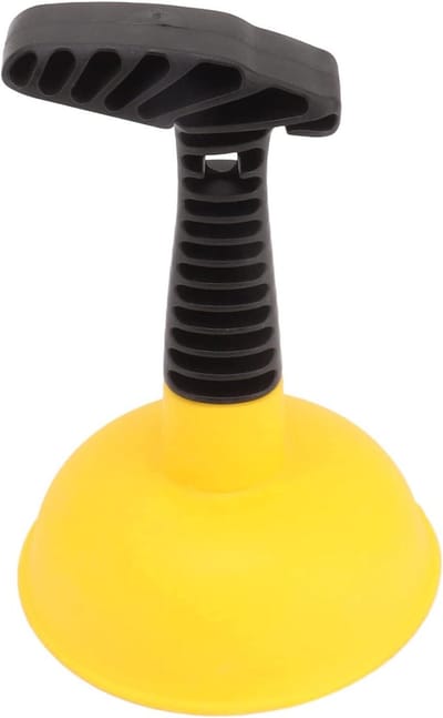 Gootsteenplunjer - Afvoerontstopper - Verstopte Afvoer - Antislip Handvat - Compact Formaat - Zwart