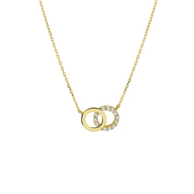 Marie Celeste ketting zirkonia 40 - 42 - 44 cm - Goud