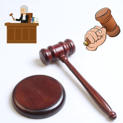 Voorzittershamer - Houten Hamer - Voorzittershamer Met Slagblok – Veilinghamer – Rechterhamer – Bruin