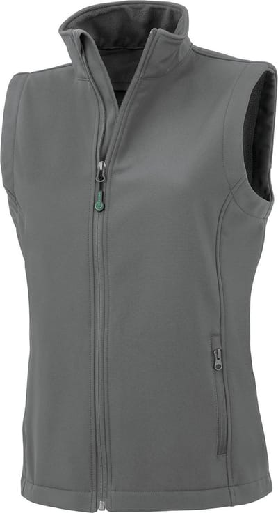 Result Women´s Recycled 2-Layer Printable Softshell Bodywarmer RT902F - Workguard Grey - M
