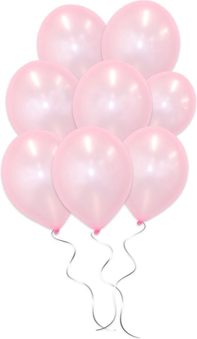 LUQ - Luxe Metallic Roze Helium Ballonnen - 25 stuks - Verjaardag Versiering - Decoratie - Feest Latex Ballon Roze