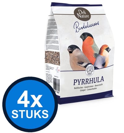4x Deli Nature - Birdelicious pyrrhula goudvinken 2kg - Vogelvoer - 2 kg