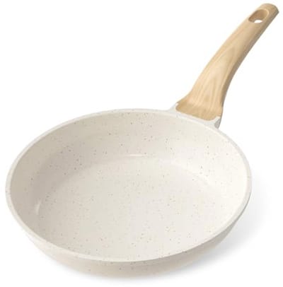 20cm Granieten Koekenpan - Geschikt voor Eieren, Pannenkoeken en Spek, Inductievriendelijk, Makkelijk Schoon te Maken, PFOA-vrij, Met Hittebestendige Handgreep
