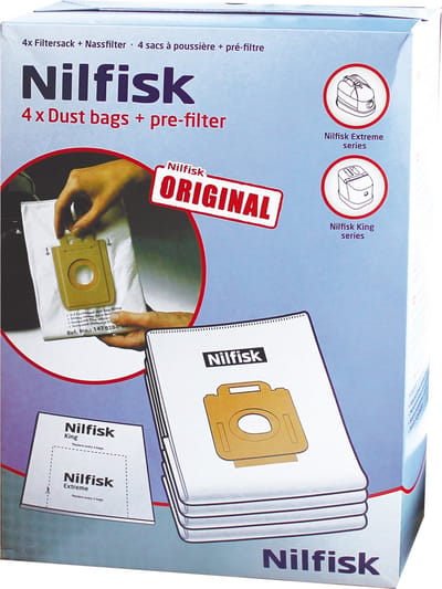 Nilfisk Stofzuigerzakken voor Extreme en King series - 4 Stuks