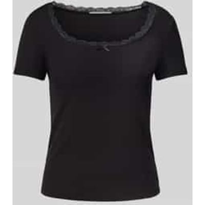 T-shirt met strikdetail, model 'LIA'