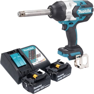 Makita DTW 1005 RF snoerloze slagmoersleutel 18 V 1360 Nm 3/4" borstelloos + 2x oplaadbare accu 3.0 Ah + lader