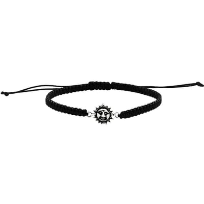 Zilveren armband - katoenen design - minimalistisch - unisex